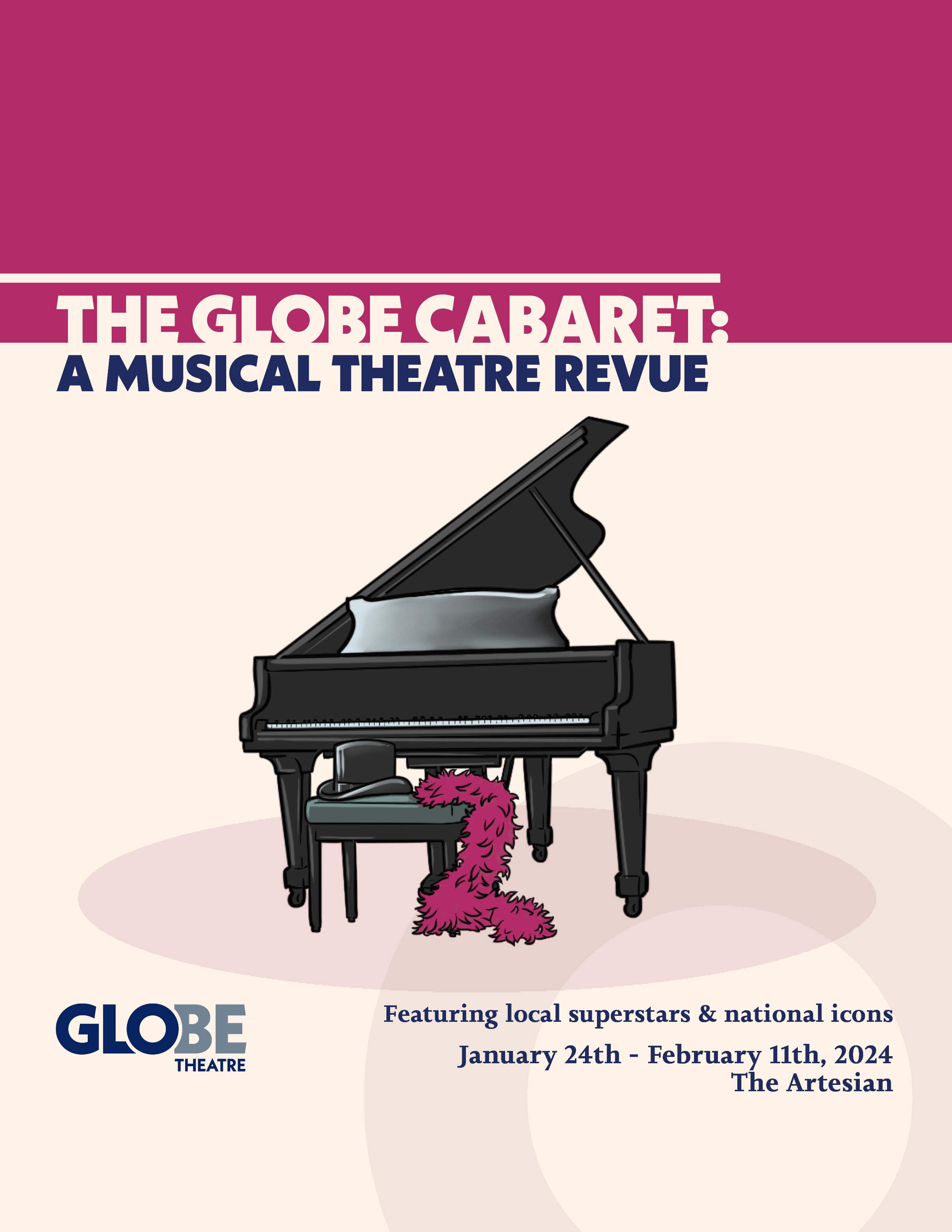 The Globe Cabaret: A Musical Theatre Revue Poster